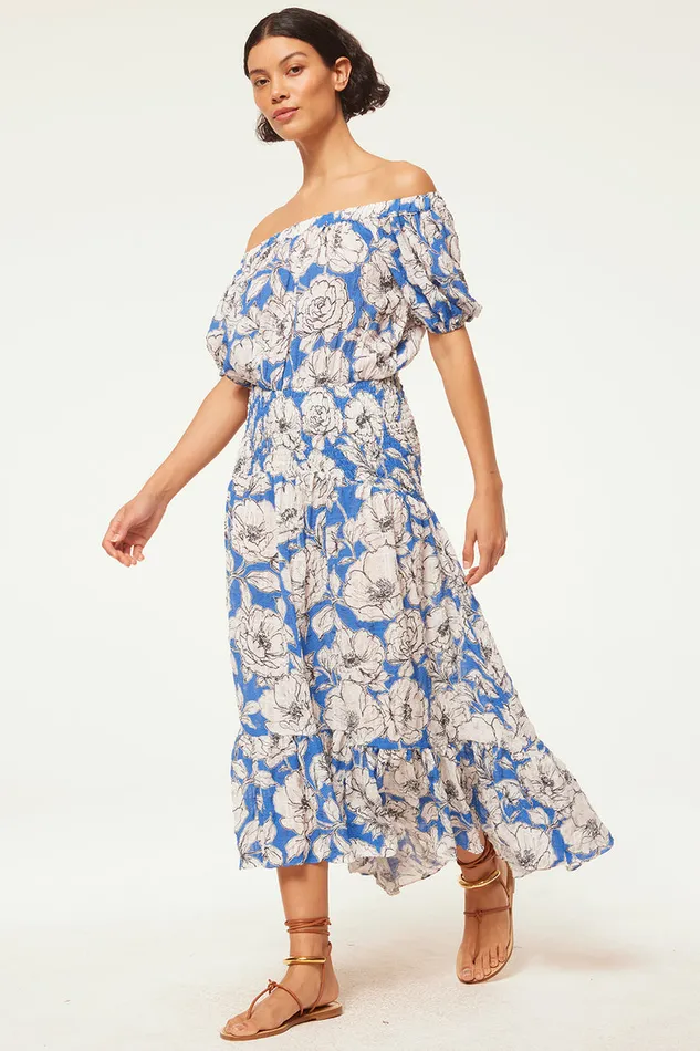 Misa Los Angeles Paola Dress Gardenia Crinkle Women Dresses