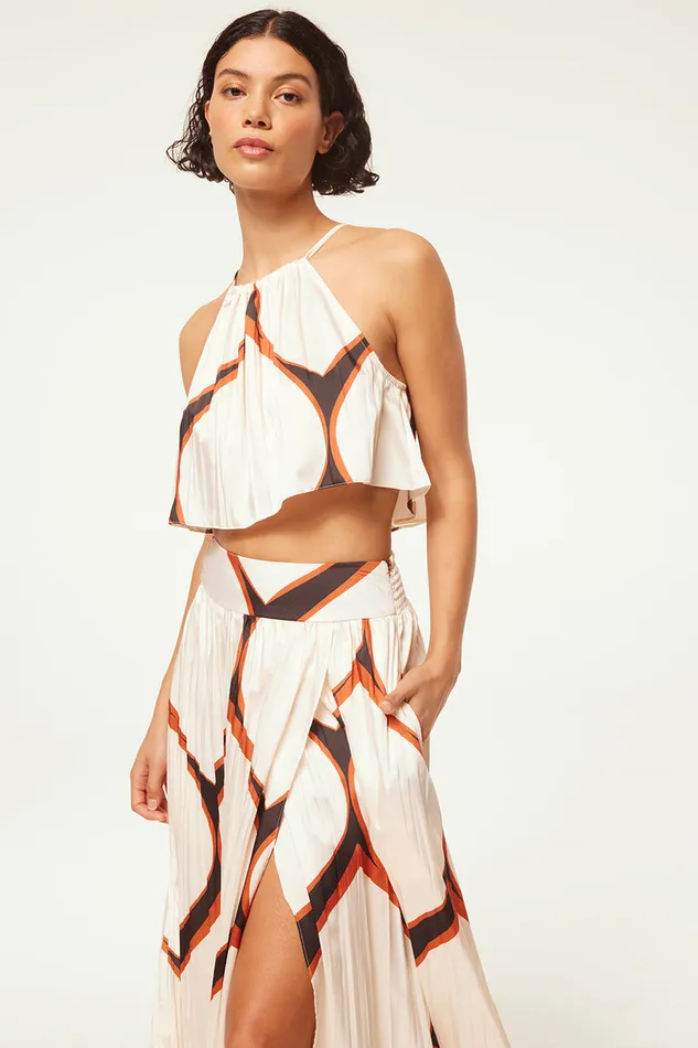 Misa Los Angeles Saana Top Los Cabos Geo Women Matching Sets