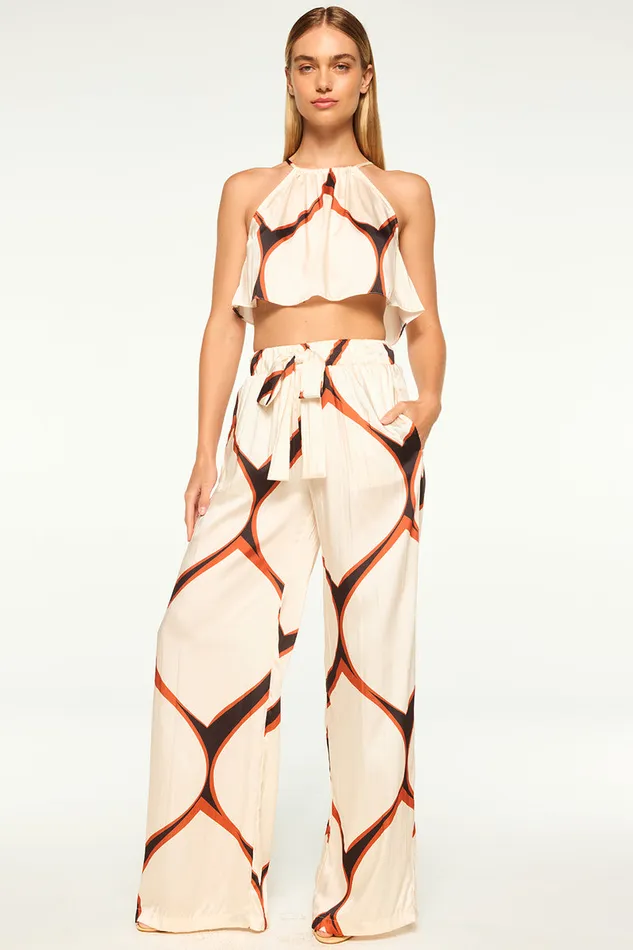 Misa Los Angeles Saana Top Los Cabos Geo Women Matching Sets