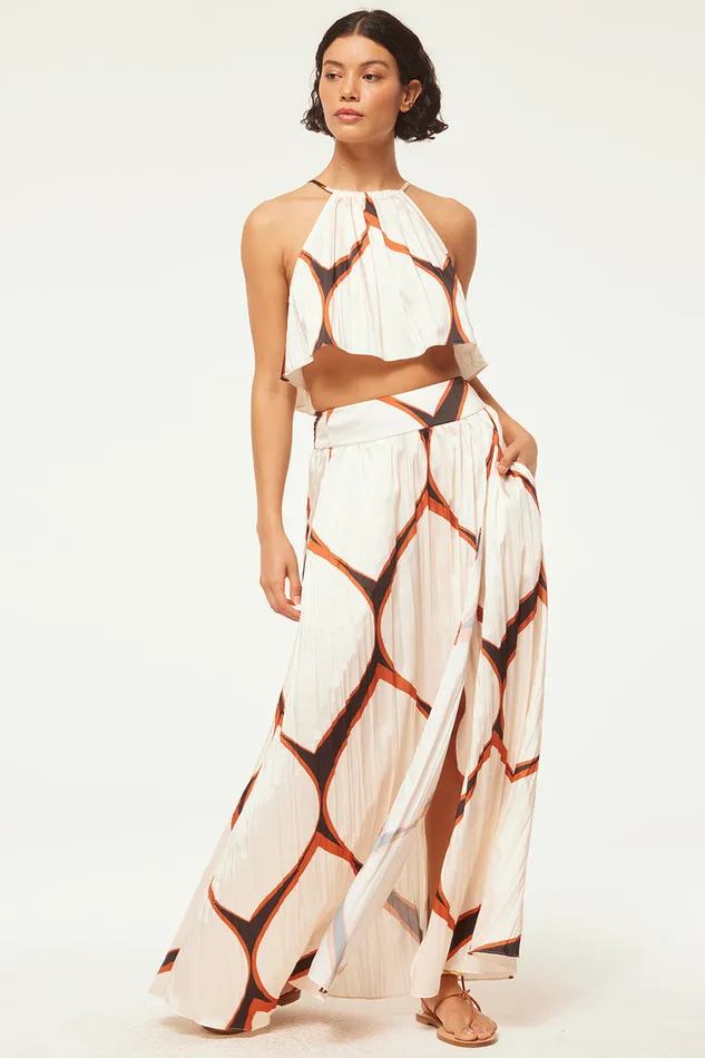 Misa Los Angeles Saana Top Los Cabos Geo Women Matching Sets