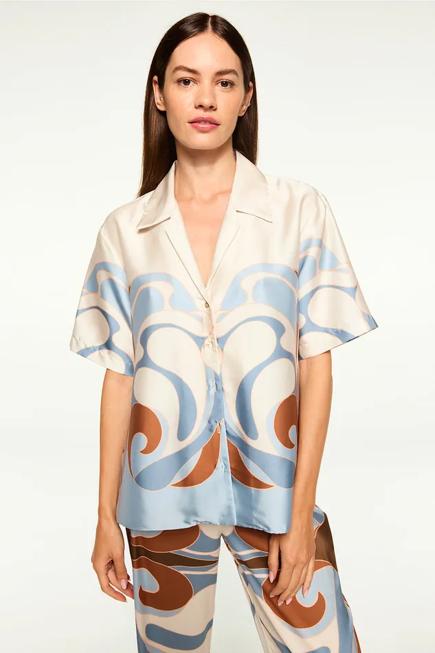 Misa Los Angeles Solange Top The Swans Border Women Tops
