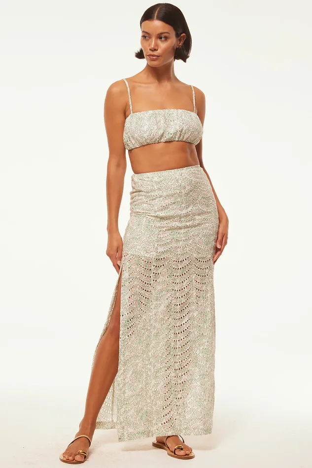Misa Los Angeles Teresa Top Dewdrop Eyelet Women Matching Sets