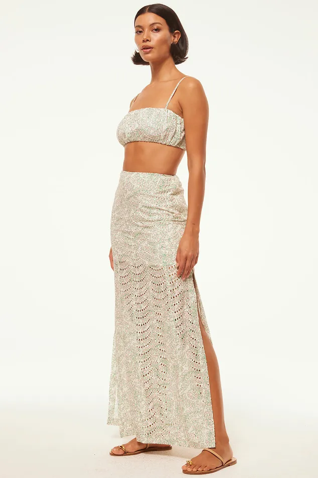 Misa Los Angeles Teresa Top Dewdrop Eyelet Women Matching Sets