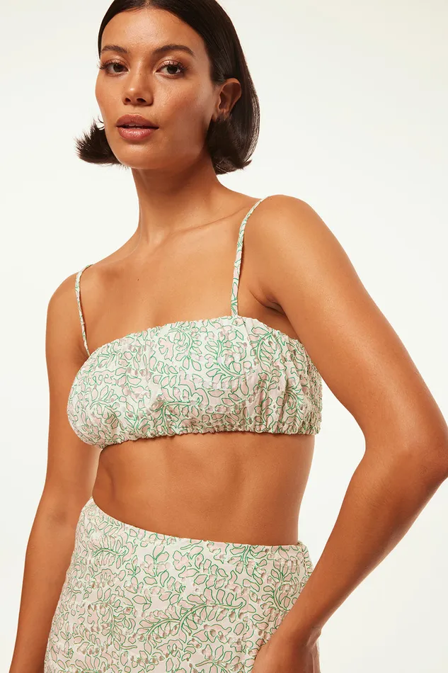 Misa Los Angeles Teresa Top Dewdrop Eyelet Women Tops