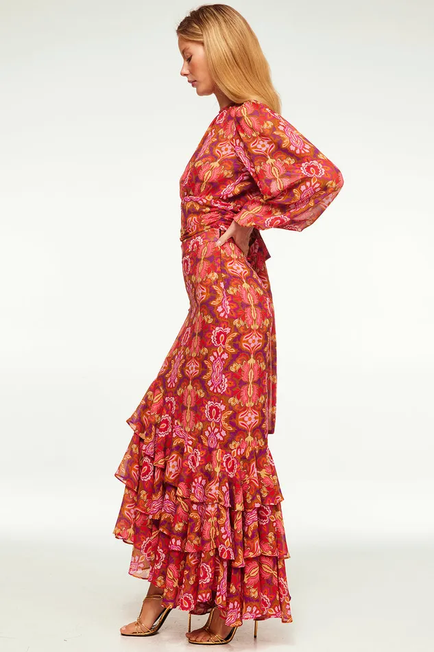 Misa Los Angeles Veronique Skirt Chic Nostalgic Chiffon Women Matching Sets