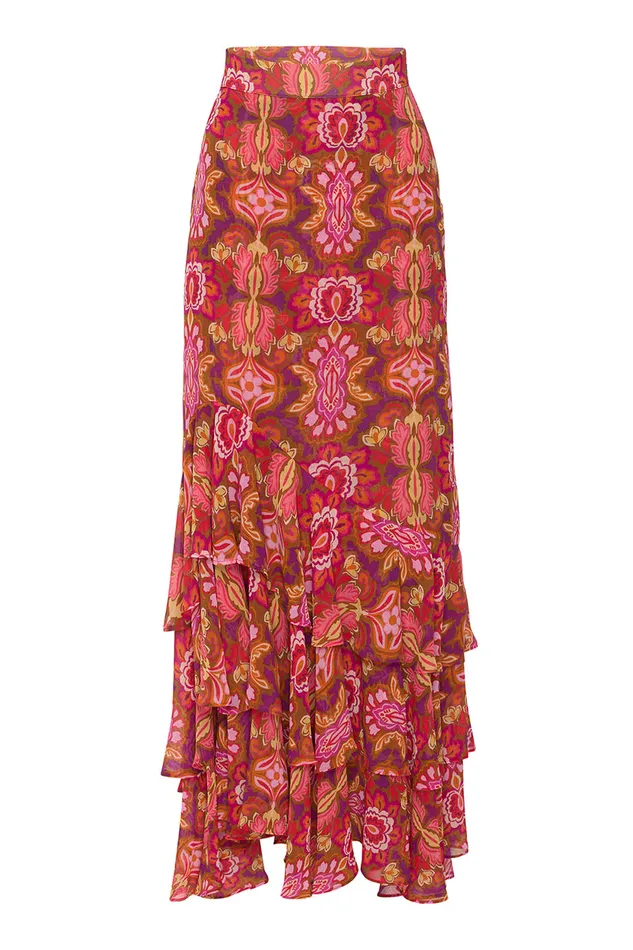 Misa Los Angeles Veronique Skirt Chic Nostalgic Chiffon Women Matching Sets