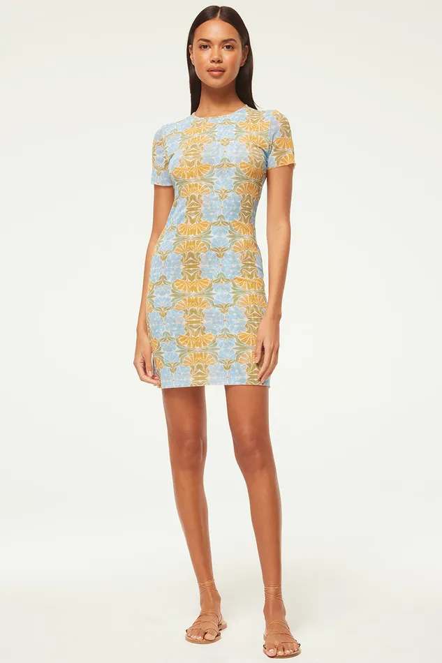 Misa Los Angeles Vina Dress Citrus Slice Women Jersey and Mesh
