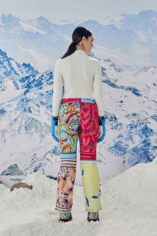 Mixed Scarves Ski Pants Women Farm Rio Pants