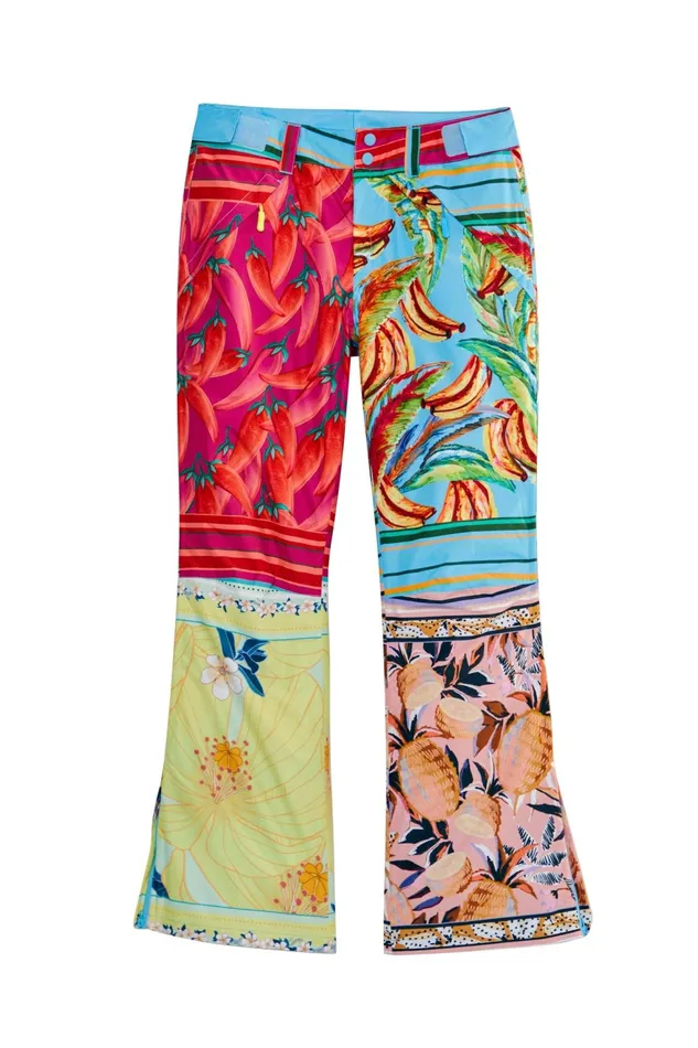 Mixed Scarves Ski Pants Women Farm Rio Pants