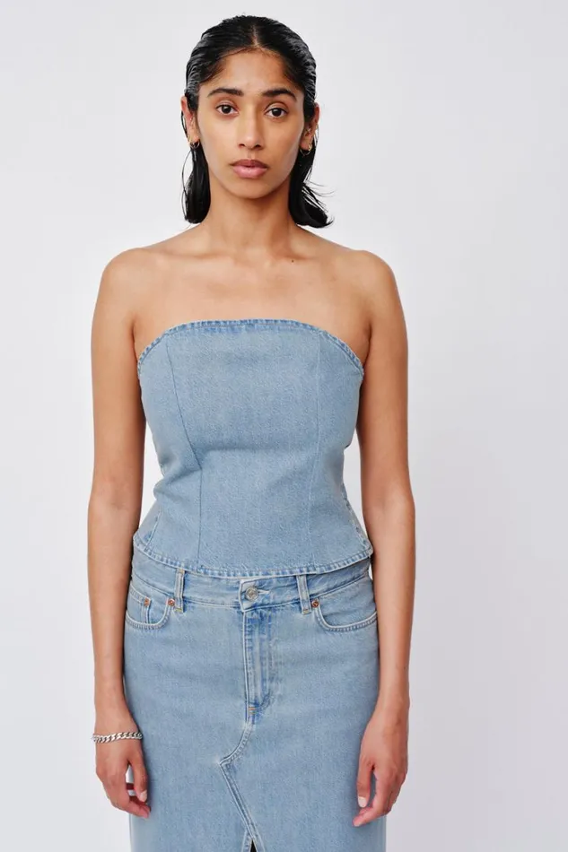 Monica Deconstructed Blue 6 8211 Deconstructed Blue Wash Women Won Hundred Tops and Tshirts