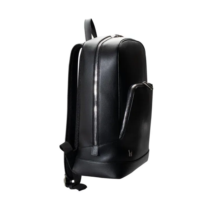 Moreschi Backpacks and Suitcases Black Leather Backpack 8211 Men