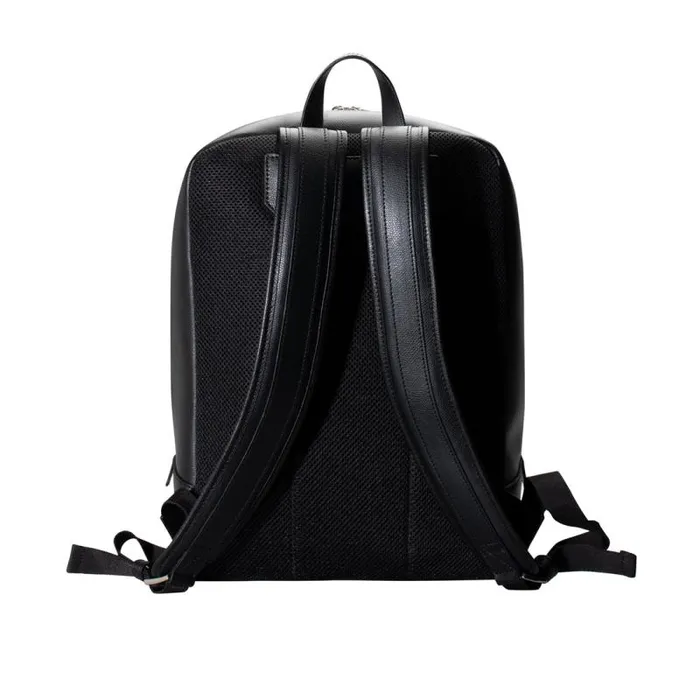 Moreschi Backpacks and Suitcases Black Leather Backpack 8211 Men