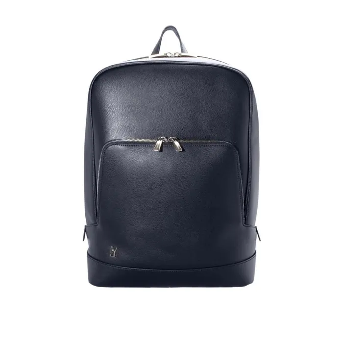 Moreschi Backpacks and Suitcases Navy Blue Leather Backpack 8211 Men