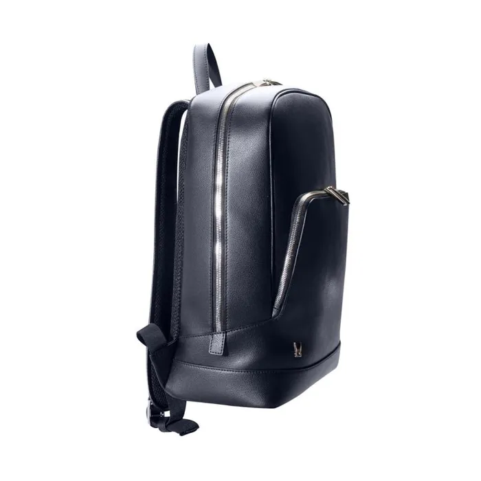 Moreschi Backpacks and Suitcases Navy Blue Leather Backpack 8211 Men