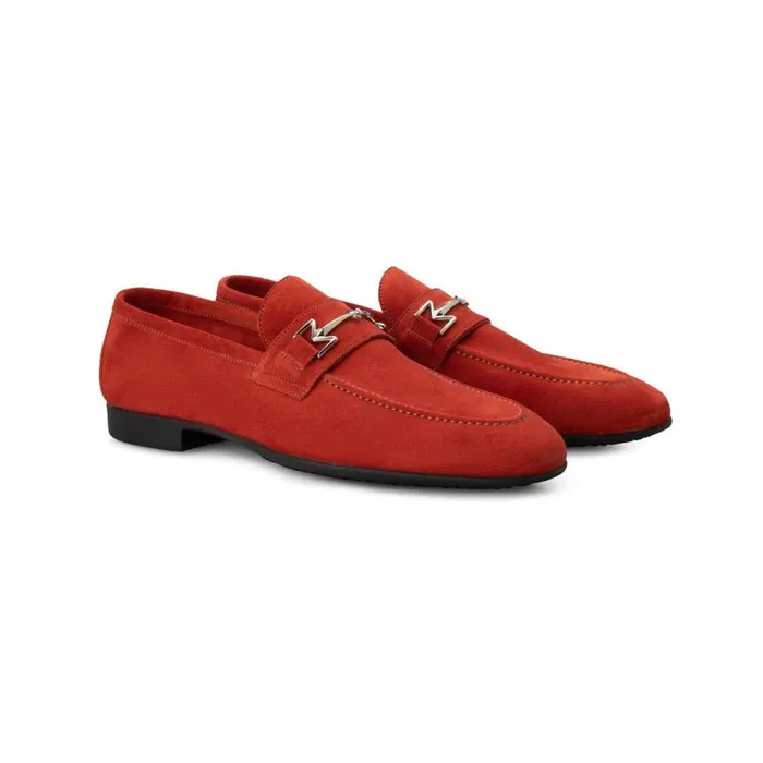 Moreschi Loafers Red Suede Loafer 8211 Men