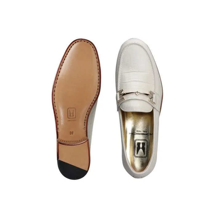 Moreschi Loafers White Leather Woman Loafer 8211 Women