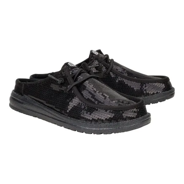 Mules heydude Apparel Wendy Slip Sequin Black