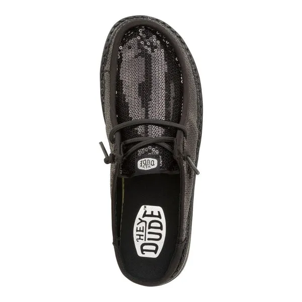 Mules heydude Apparel Wendy Slip Sequin Black