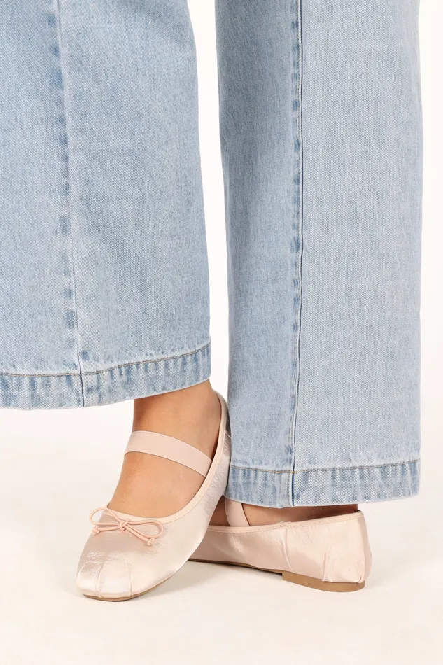 Mystic Ballet Flat 8211 Blush Satin Blush Satin Women Flats petalandpup