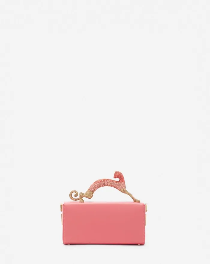 Nano Pencil Cat Bag In Leather And Rhinestones Venusdune Women Lanvin Crossbody Bags and Shoulder Bags