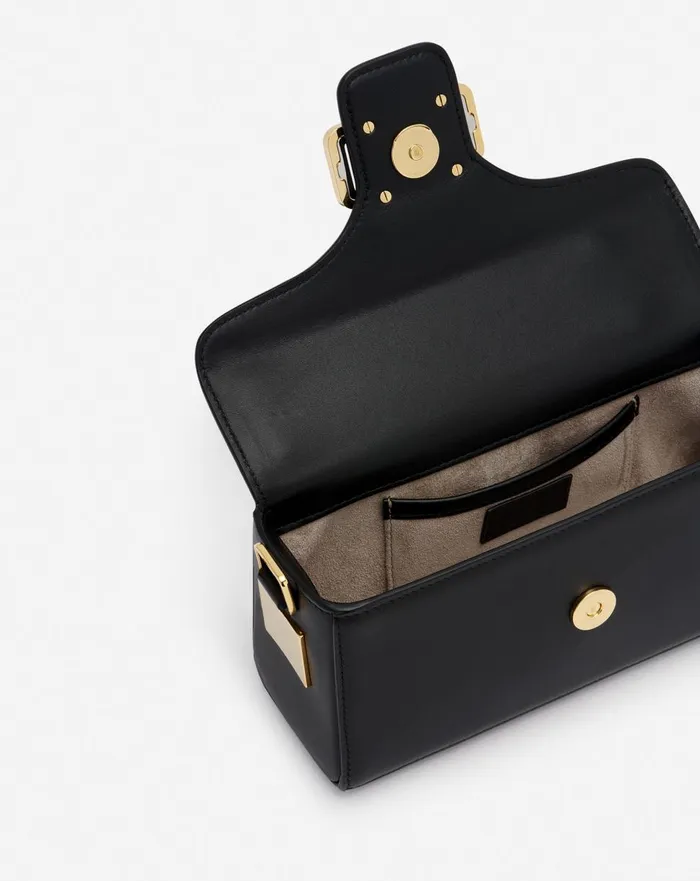 Nano Pencil Cat Leather And Rhinestone Bag Black Women Lanvin Crossbody Bags and Shoulder Bags