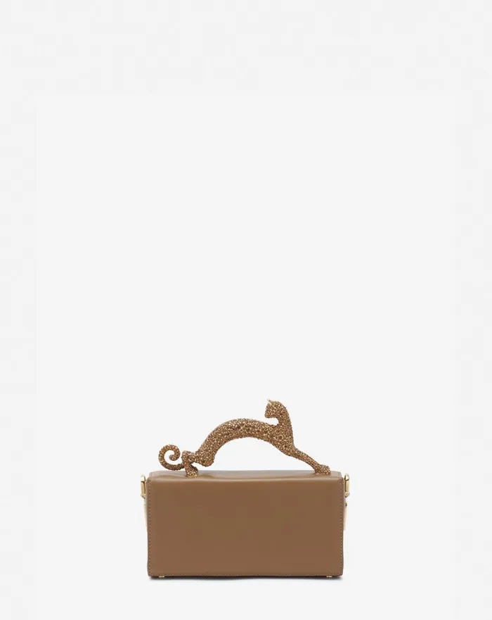 Nano Pencil Cat Leather Bag Desert Women Lanvin Mini Bags and Clutches Nano Pencil Cat Leather Bag Desert Women Lanvin Mini Bags and Clutches