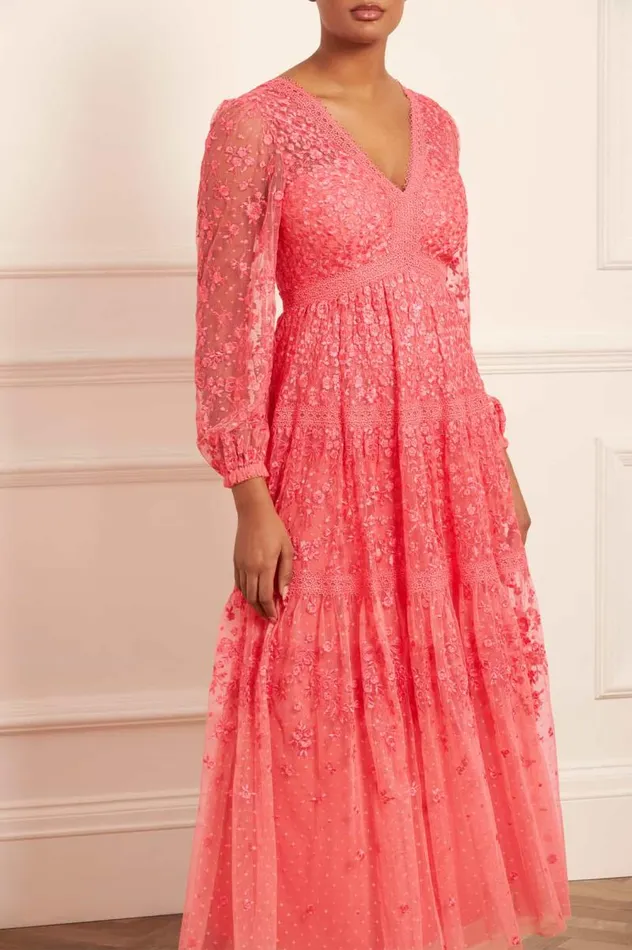 Needle and Thread Dresses Celestia Ribbon Ankle Gown Pink 8211 Women