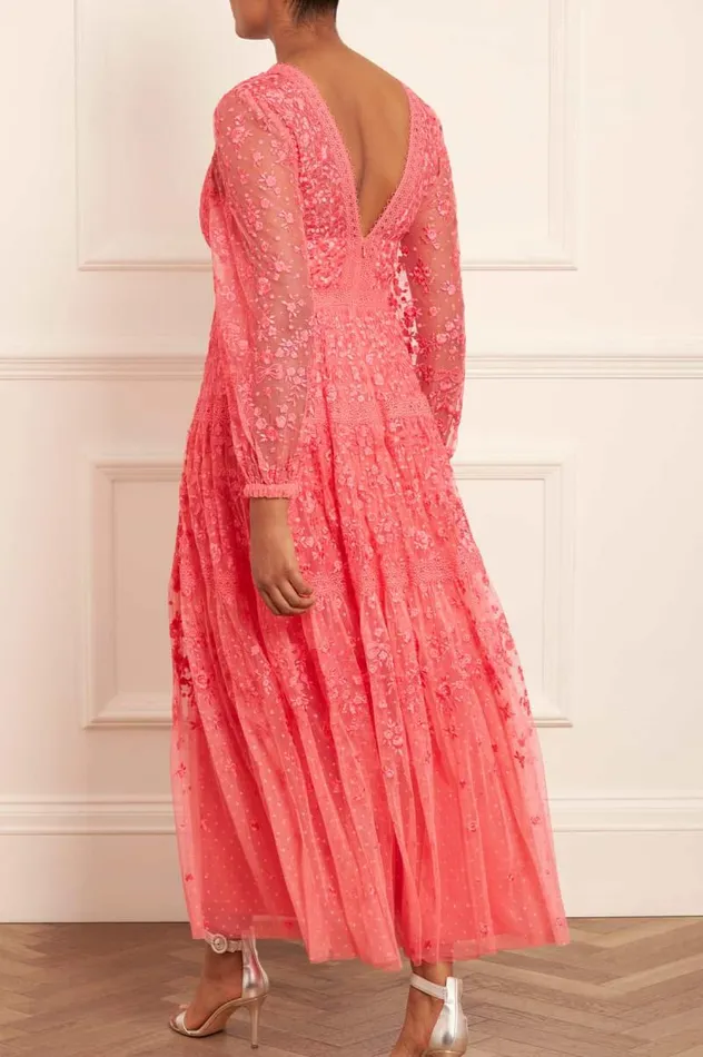 Needle and Thread Dresses Celestia Ribbon Ankle Gown Pink 8211 Women