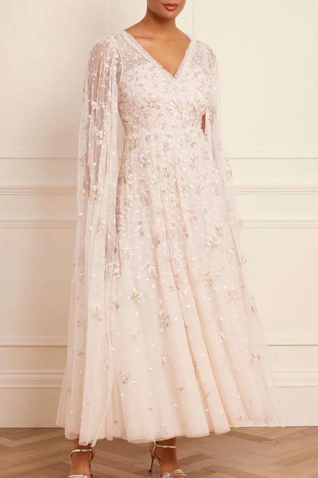Needle and Thread Dresses Dahlia Ditsy Ankle Gown Champagne 8211 Women