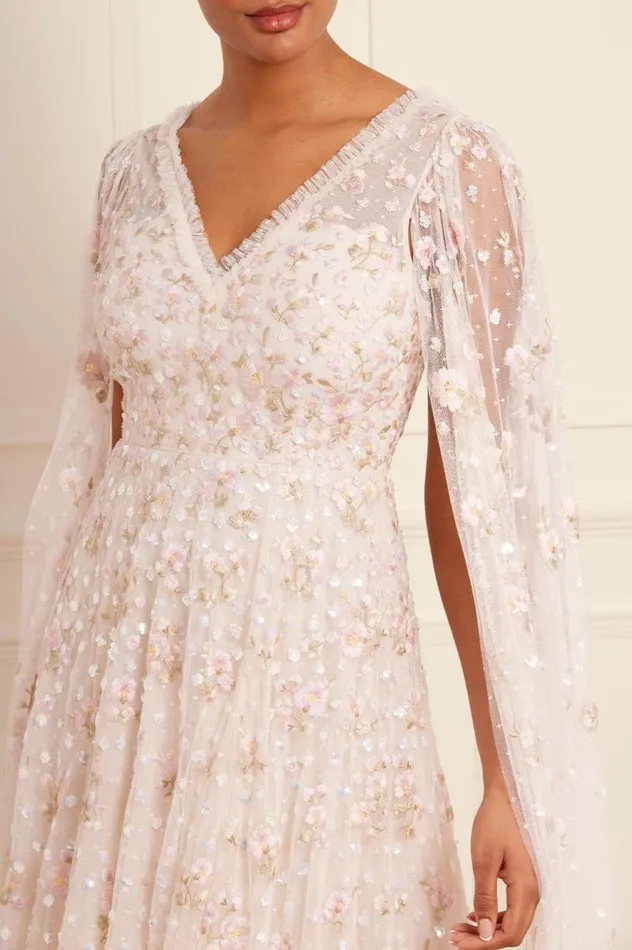 Needle and Thread Dresses Dahlia Ditsy Ankle Gown Champagne 8211 Women