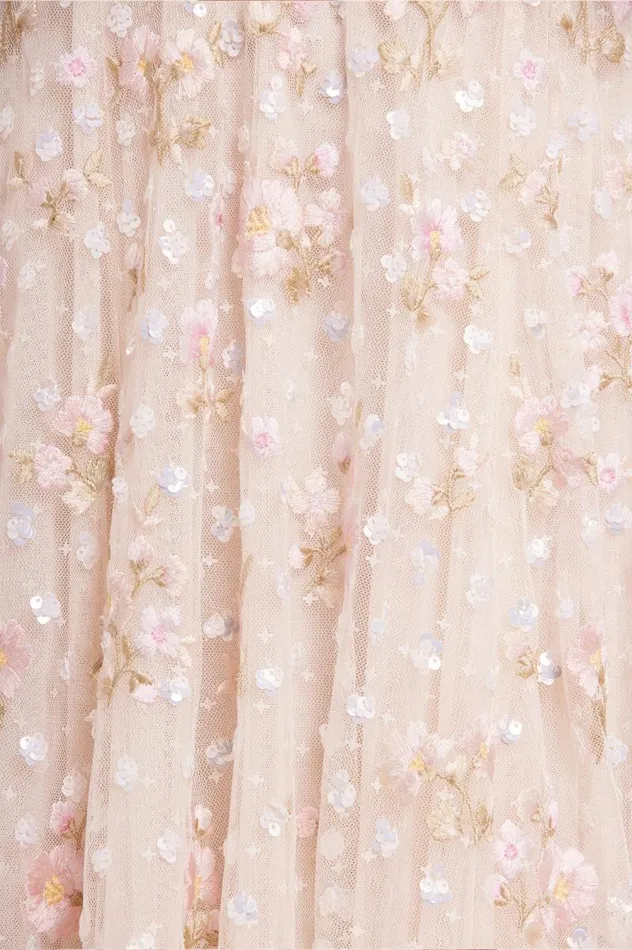 Needle and Thread Dresses Dahlia Ditsy Ankle Gown Champagne 8211 Women