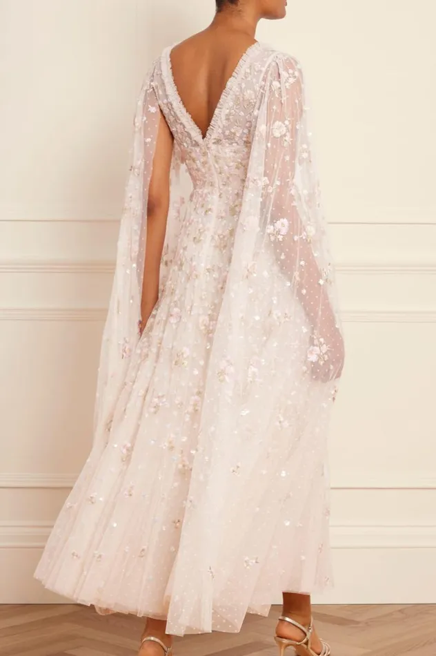 Needle and Thread Dresses Dahlia Ditsy Ankle Gown Champagne 8211 Women