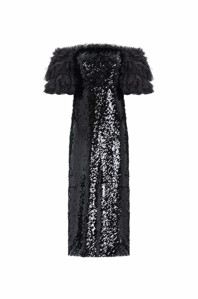 Needle and Thread Dresses Essie OffShoulder Ballerina Dress Black 8211 Women