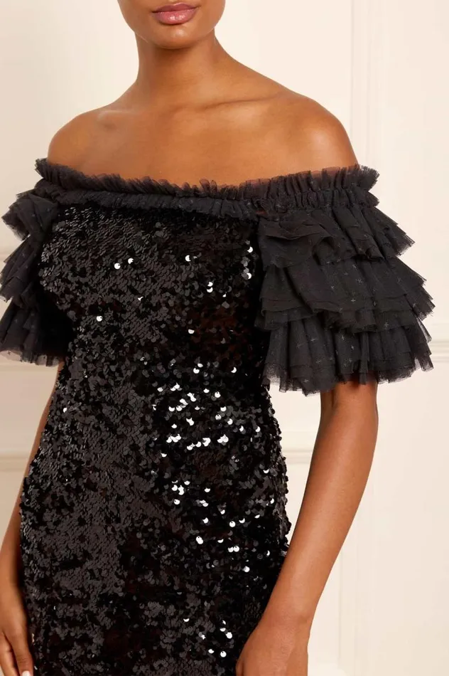 Needle and Thread Dresses Essie OffShoulder Ballerina Dress Black 8211 Women