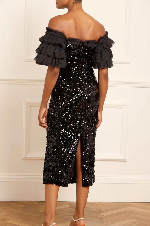 Needle and Thread Dresses Essie OffShoulder Ballerina Dress Black 8211 Women