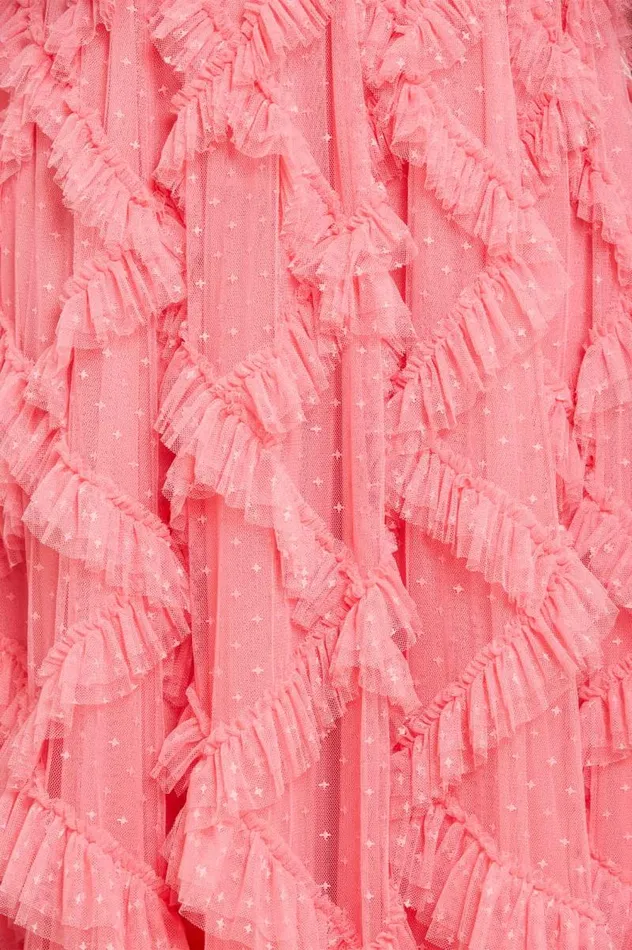 Needle and Thread Dresses Genevieve Ruffle Gown Coral 8211 Women