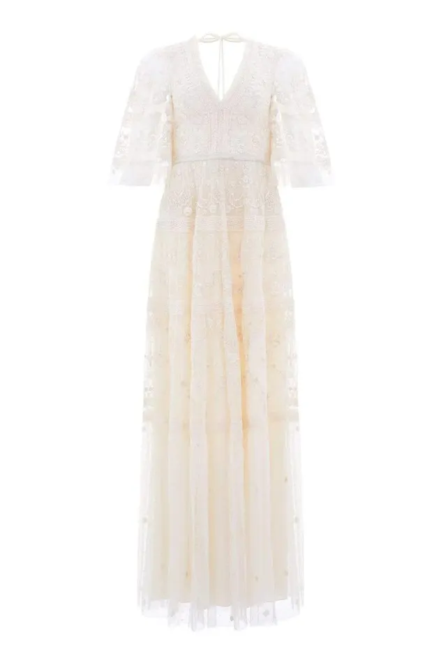 Needle and Thread Dresses Lottie Lace Gown Champagne 8211 Women