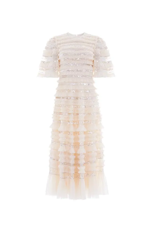 Needle and Thread Dresses Nancy Frill Ballerina Dress Champagne 8211 Women
