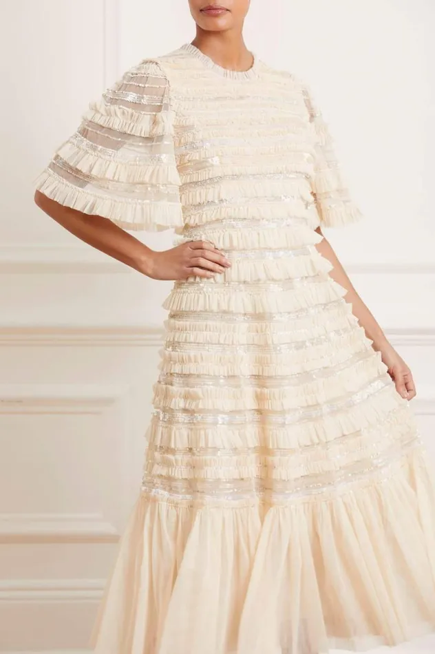 Needle and Thread Dresses Nancy Frill Ballerina Dress Champagne 8211 Women