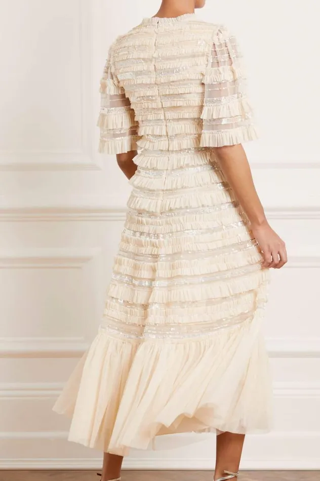 Needle and Thread Dresses Nancy Frill Ballerina Dress Champagne 8211 Women
