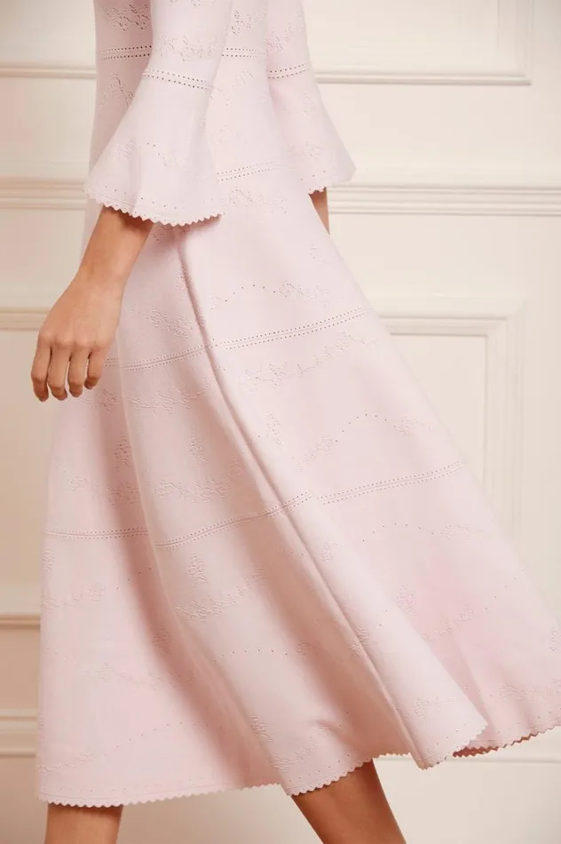 Needle and Thread Dresses Pretty Pointelle Knit Ankle Gown Pink 8211 Women