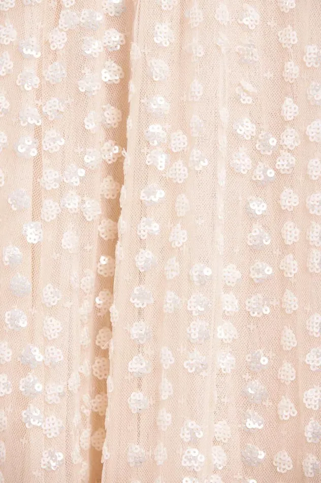 Needle and Thread Dresses Raindrop OneShoulder Ankle Gown Champagne 8211 Women