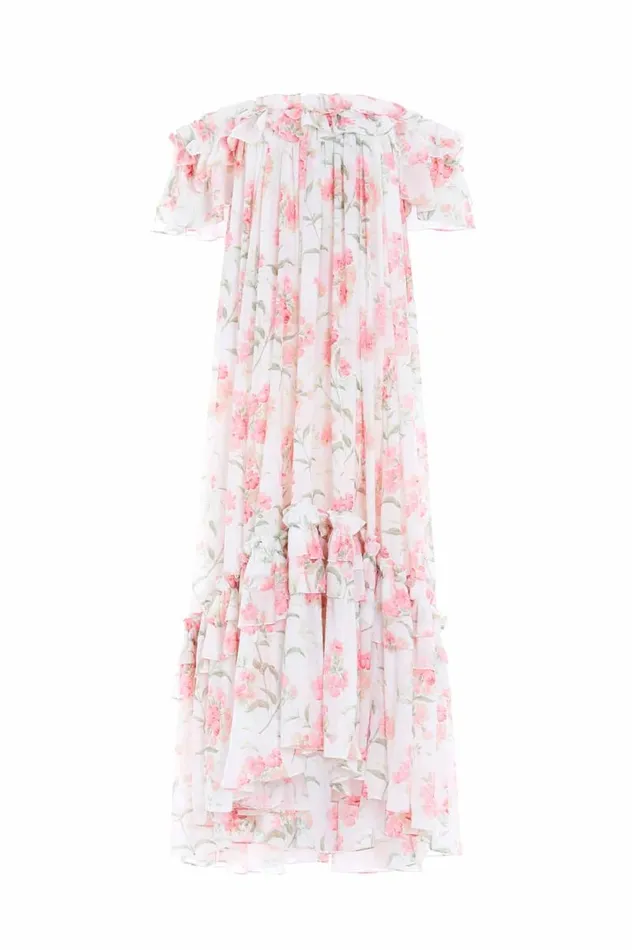 Needle and Thread Dresses Summer Posy Aria Chiffon OffShoulder Ankle Gown Multi 8211 Women