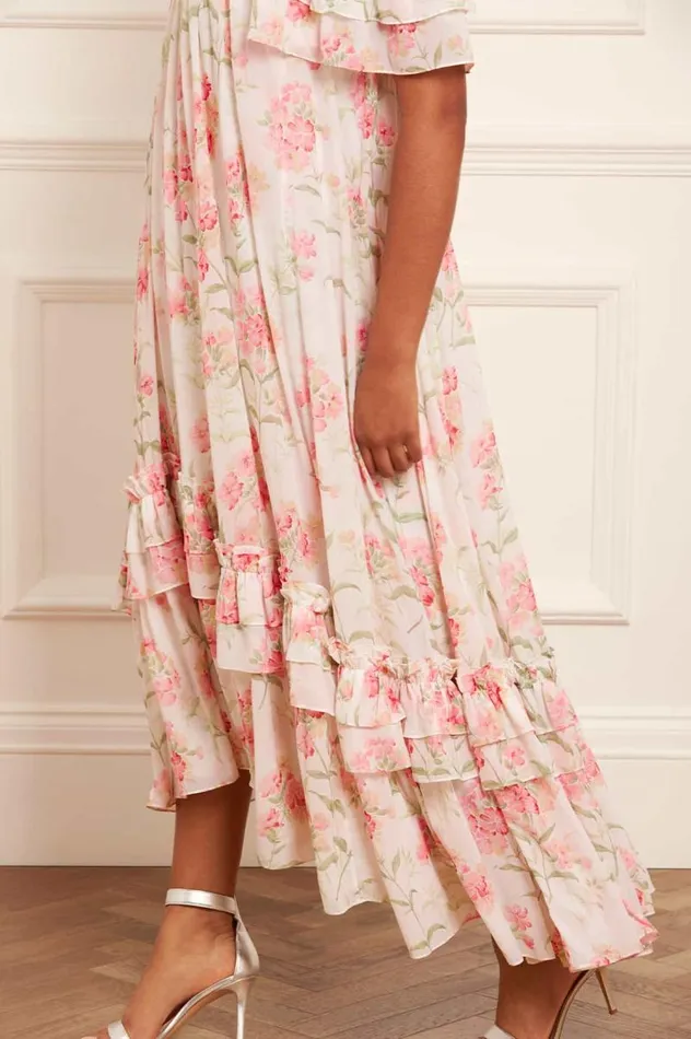 Needle and Thread Dresses Summer Posy Aria Chiffon OffShoulder Ankle Gown Multi 8211 Women