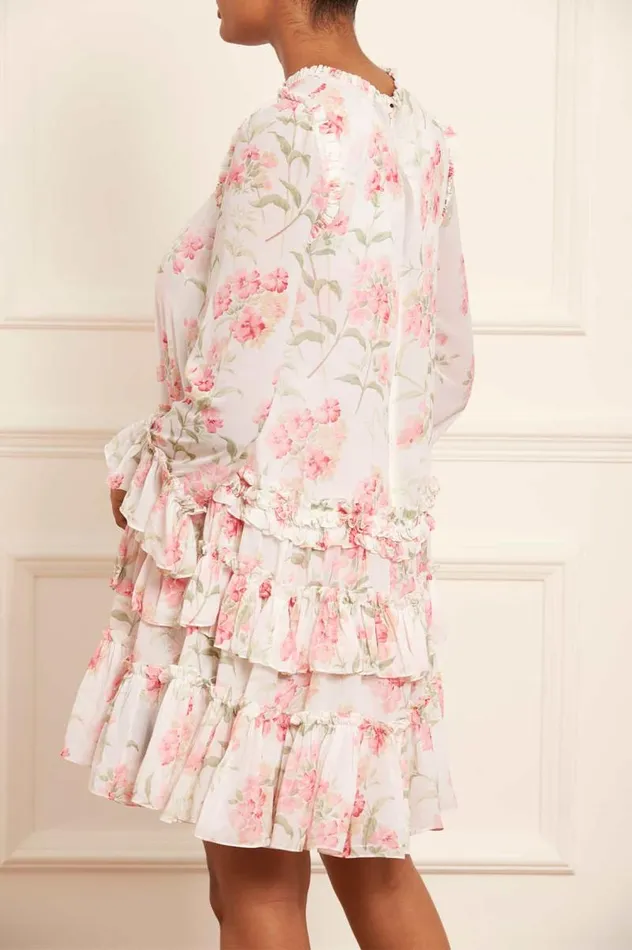 Needle and Thread Dresses Summer Posy Chiffon Round Neck Mini Dress Multi 8211 Women