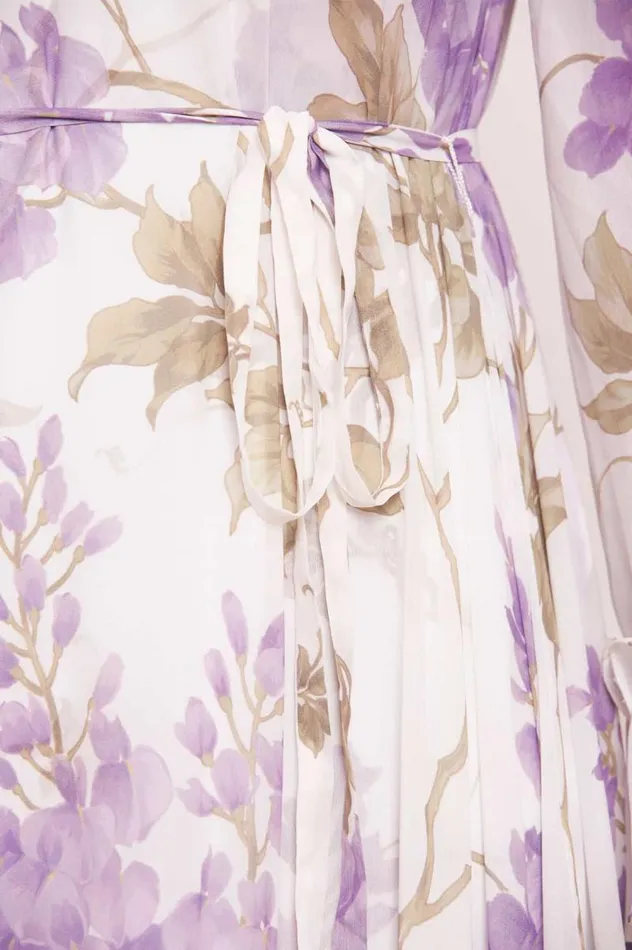 Needle and Thread Dresses Wisteria Chiffon Round Neck Mini Dress Multi 8211 Women