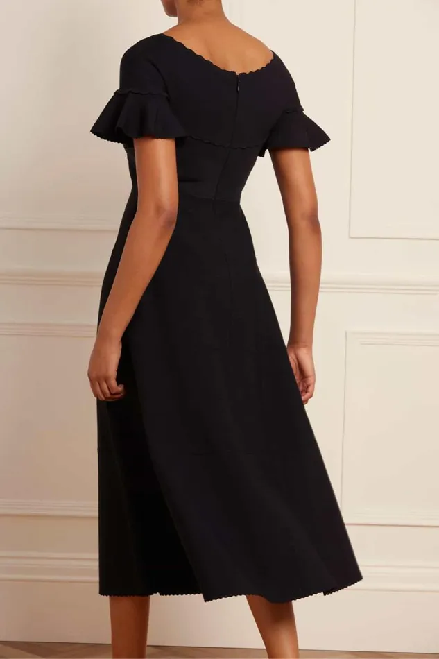 Needle and Thread Dresses Wrap Front Knit Gown Black 8211 Women
