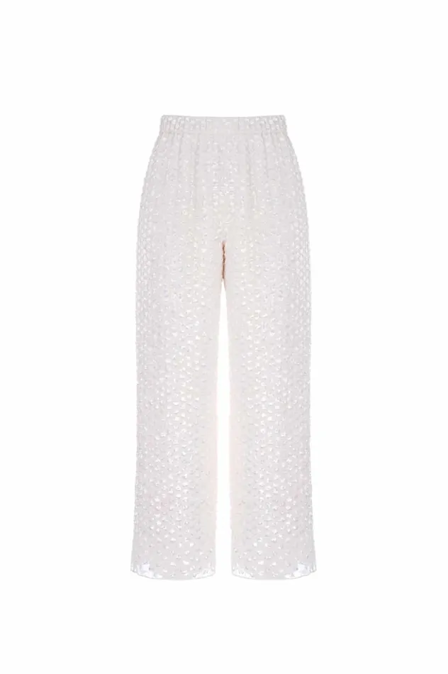 Needle and Thread Trousers Raindrop Gloss Trousers Champagne 8211 Women