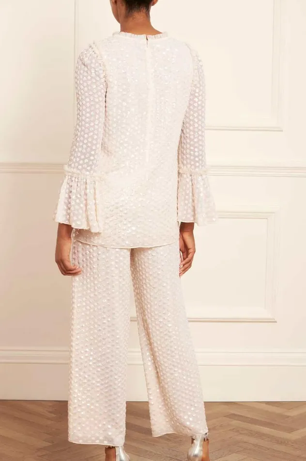 Needle and Thread Trousers Raindrop Gloss Trousers Champagne 8211 Women