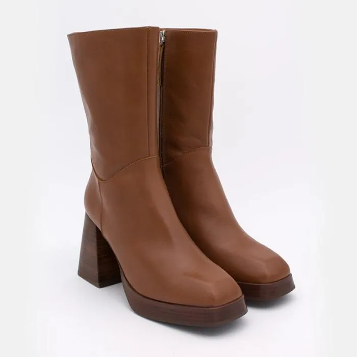 ngel Alarcn Boots Woman OLAMA 8211 Comfortable Chunky Heels And Platform Boots